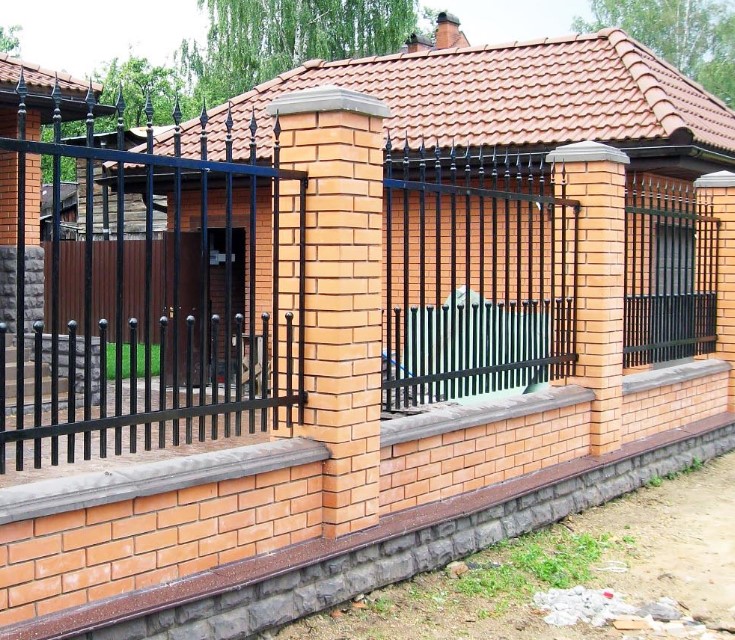 Установка металлических секций
